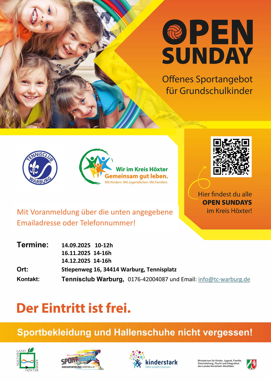 Open Sunday 2025 im Tennisclub Warburg
