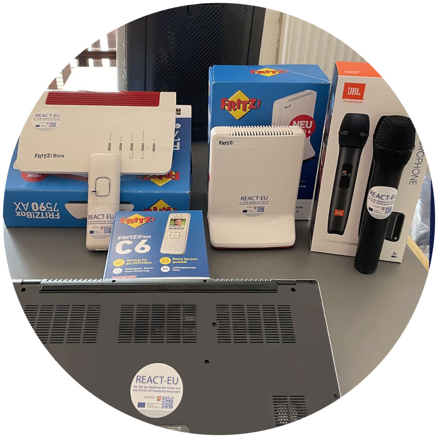 JCB-Box, Notebook, Fritzbox